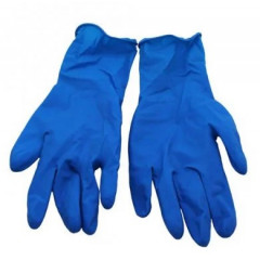 VOLTEO Перчатки резиновые синие женская.
