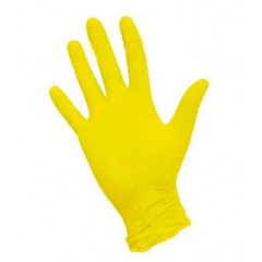 VOLTEO Перчатки нитриловые желтые/синие
