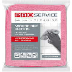 PROservice Серветки з мікрофібри універсальні 38х38 черв 3шт/уп