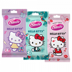 SMILE Серветка волога Hello Kitty new mix еврослот 15шт/уп RU Будмен