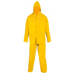 HARDY Защитный костюм от дождя XL ПВХ пиджак и брюки армированный сеткой из полиэстера 0.32мм