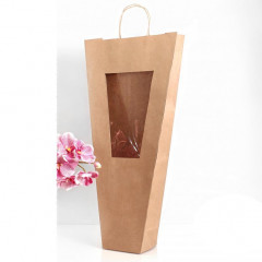 ІН ФАБРИКА Пакет пакувальний для орхідеї крафт папір з вікном