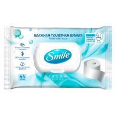SMILE Туалетний папір вологий д/дорослих "Fresh" з клапаном RU