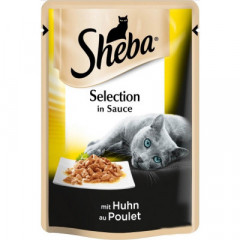 SHEBA Корм для котів cigPOU з куркою в соусі 85г