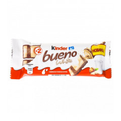 KINDER Bueno Батончик шоколадный белый 39гр