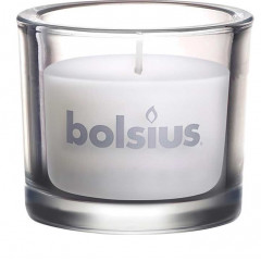 BOLSIUS Свічка у склі 80/92 Біла