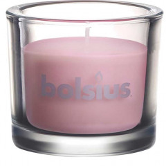BOLSIUS Свічка у склі 80/92 Пастель рожевий