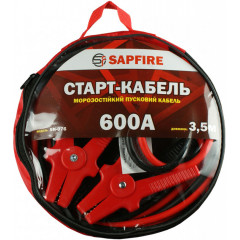 SAPFIRE Старт-кабель 600А 3.5м (-40С) у сумці ПВХ