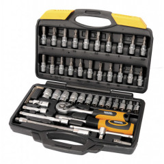 MASTER TOOL Набір насадок торцевих PROFI CrV 1/4" 4-14мм 72Т 46шт